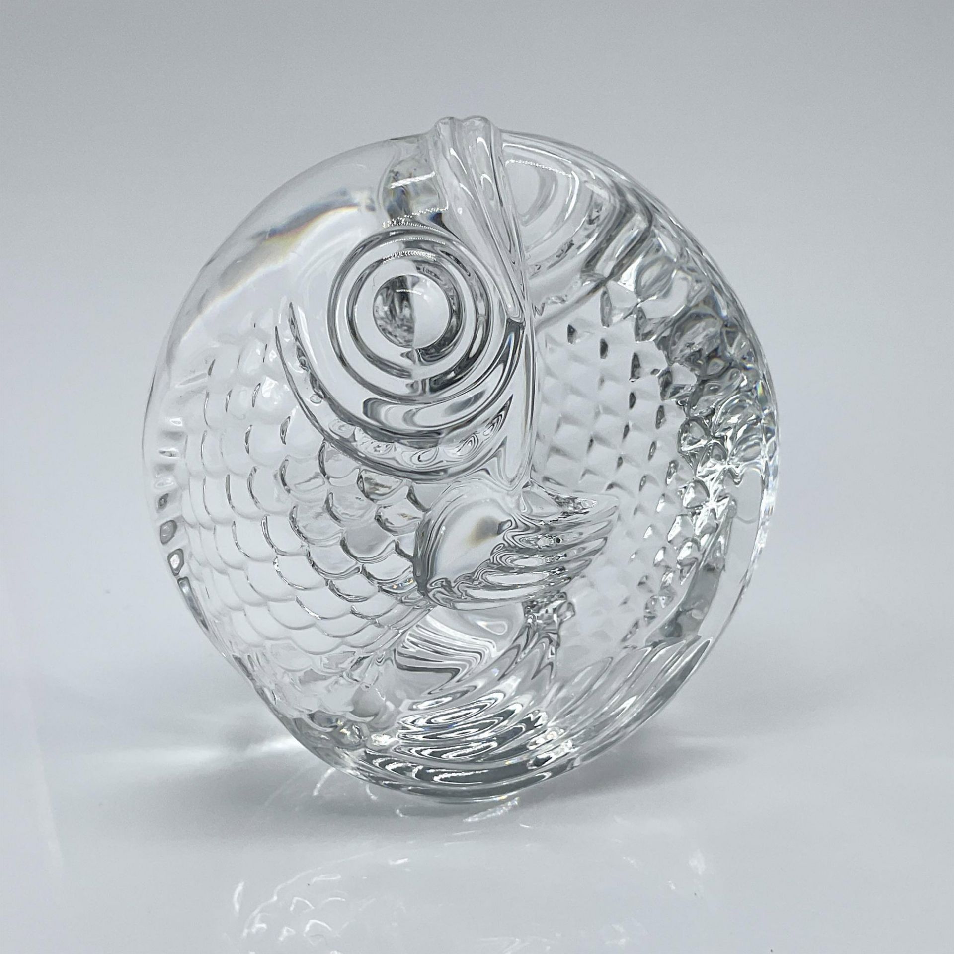Steuben Glass Crystal Hand Cooler, Fish - Bild 2 aus 3