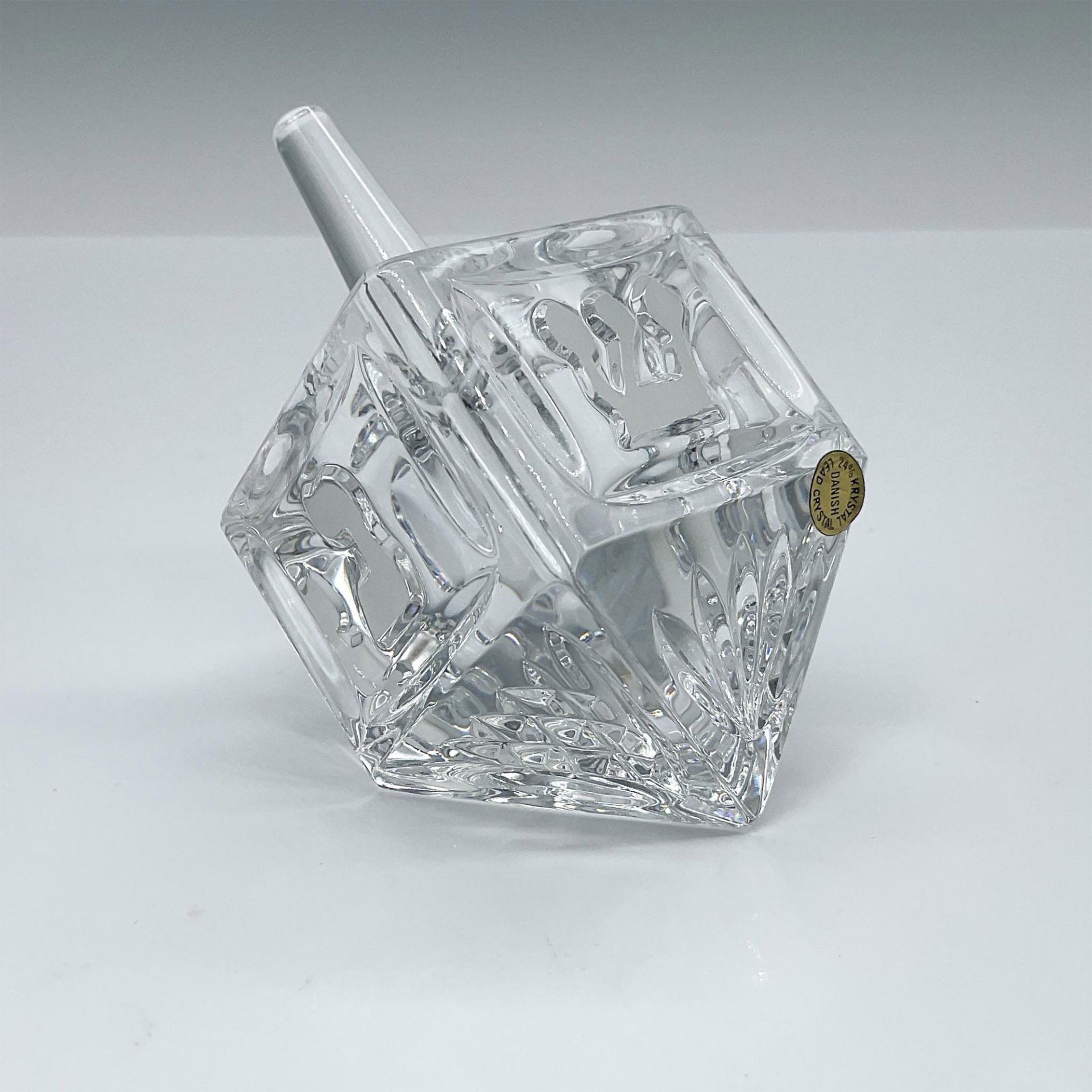 Danish Lead Crystal Dreidel