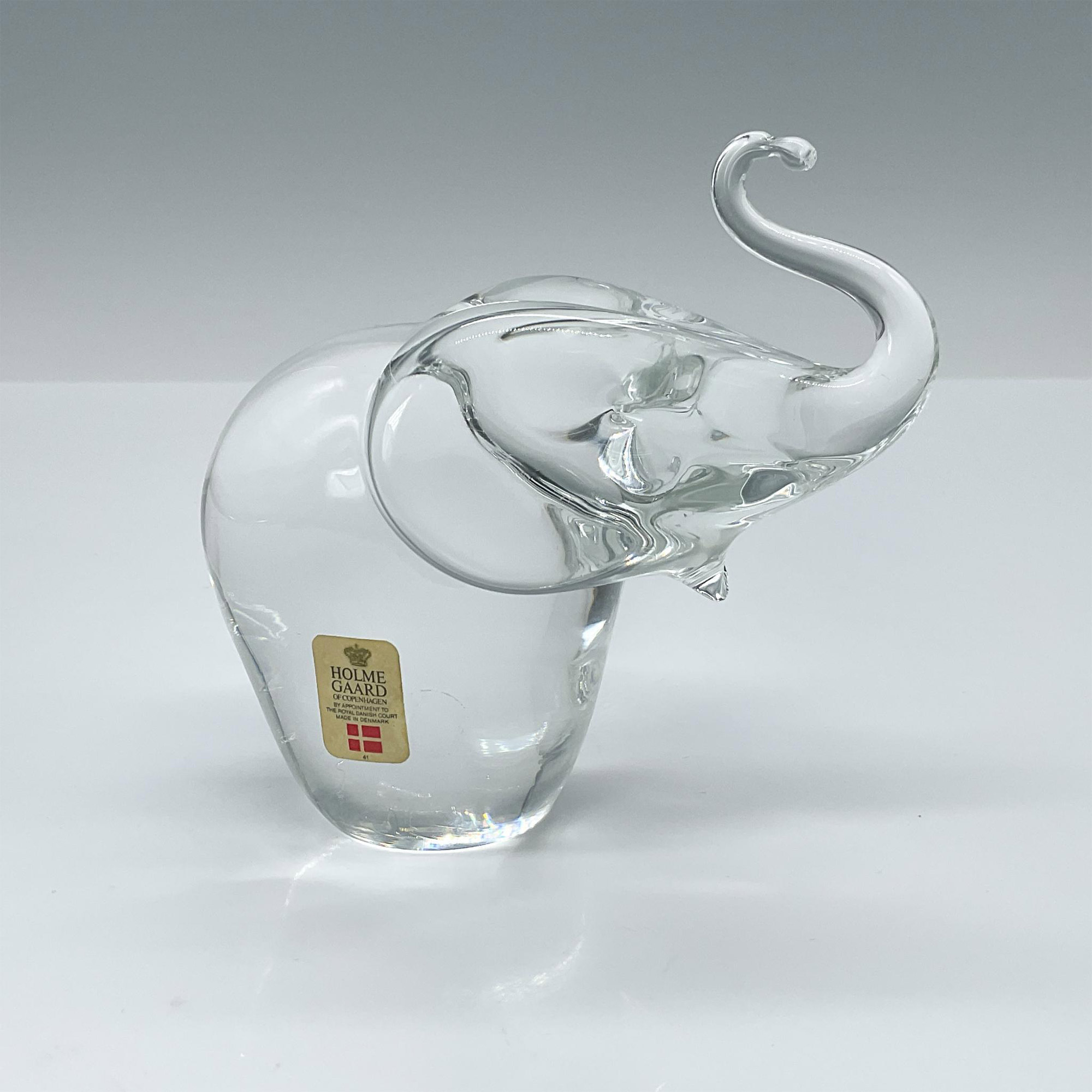 Holme Gaard Crystal Elephant Figurine