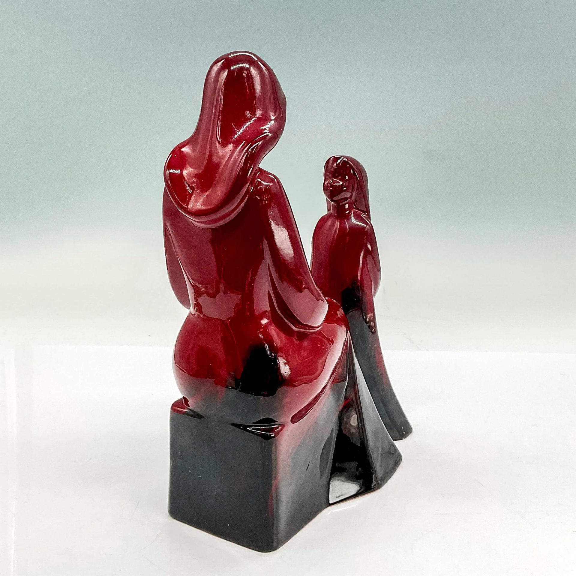 Mother and Daughter - Royal Doulton Flambe Prototype Figurine - Image 3 of 4