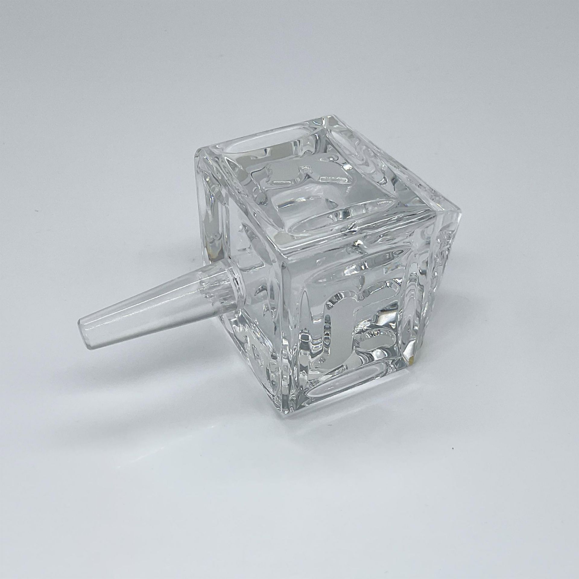 Danish Lead Crystal Dreidel - Image 3 of 3