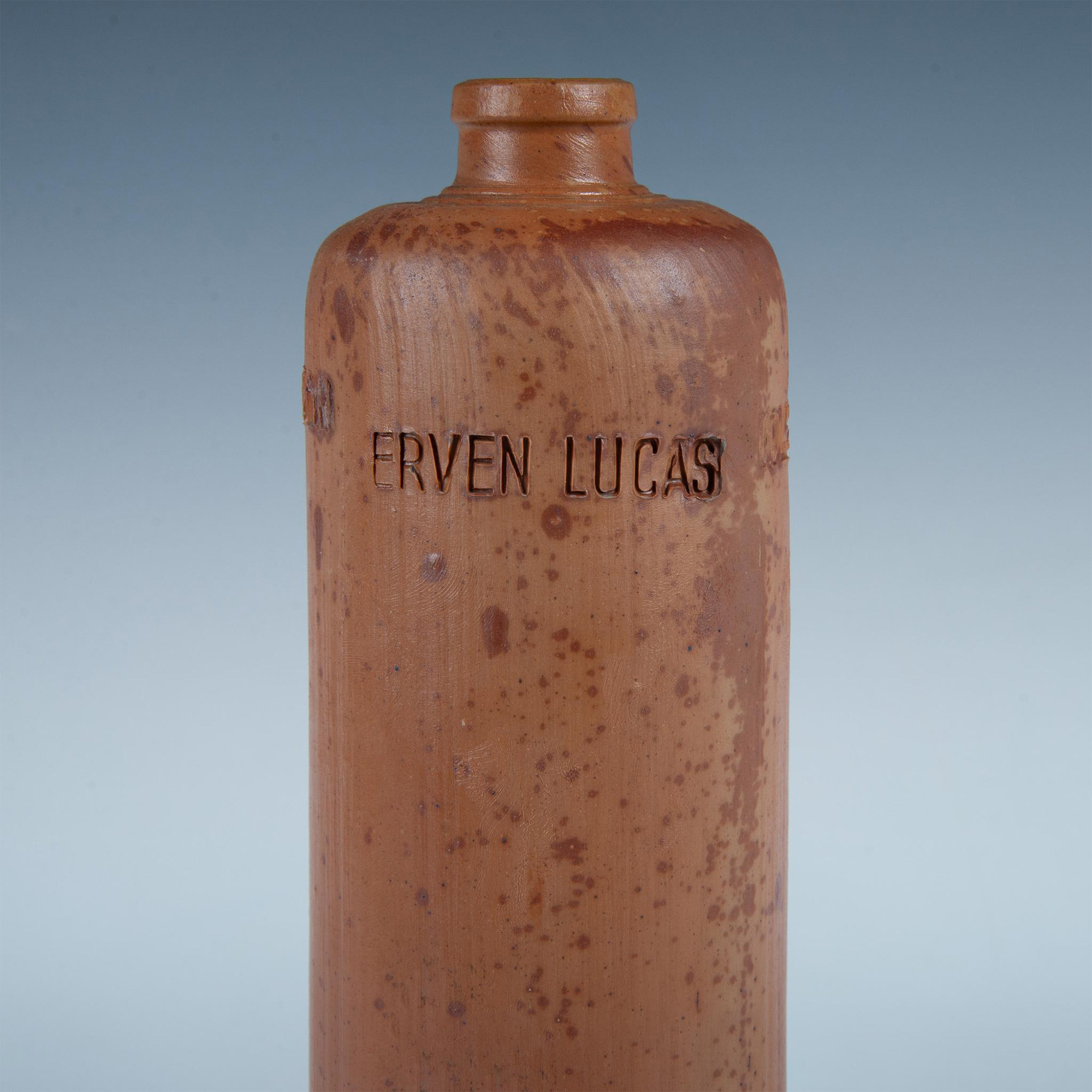 Antique Stoneware Liquor Bottle, Erven Lucas - Image 4 of 6
