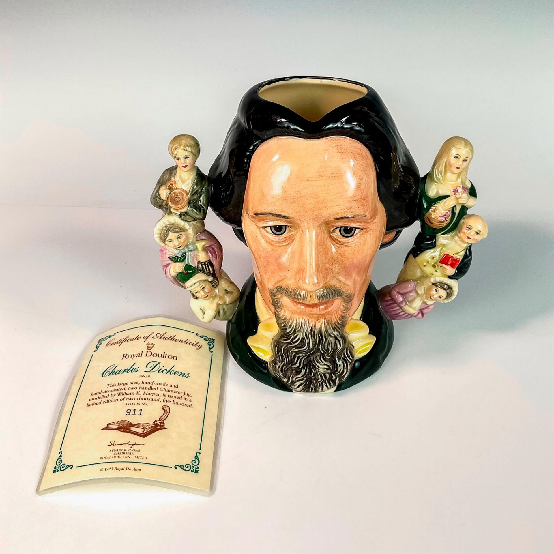 Charles Dickens D6939 (Double Handle) - Large - Royal Doulton Character Jug - Bild 3 aus 4