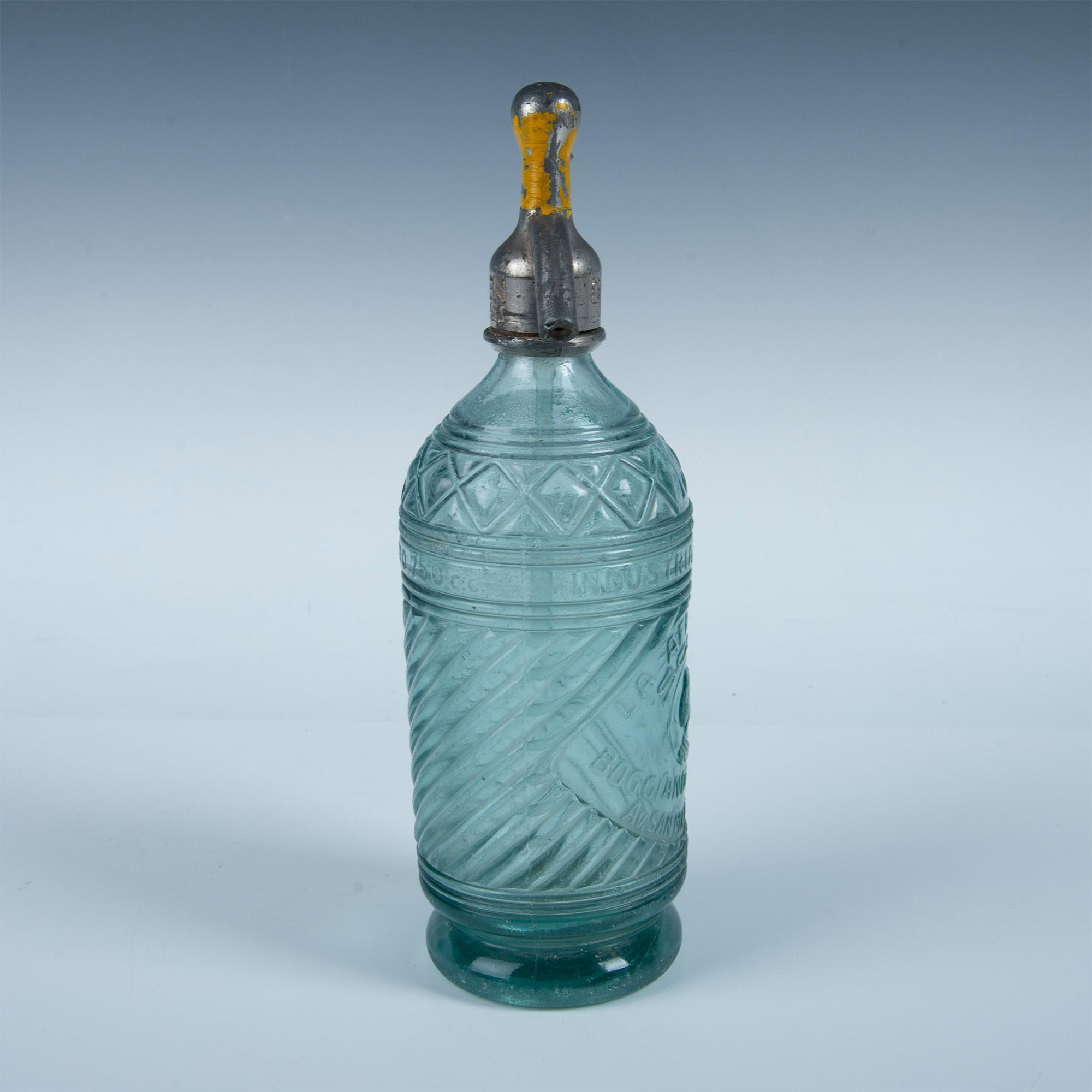 Antique Seltzer Glass Bottle Argentina, La Africana Soda - Image 2 of 7