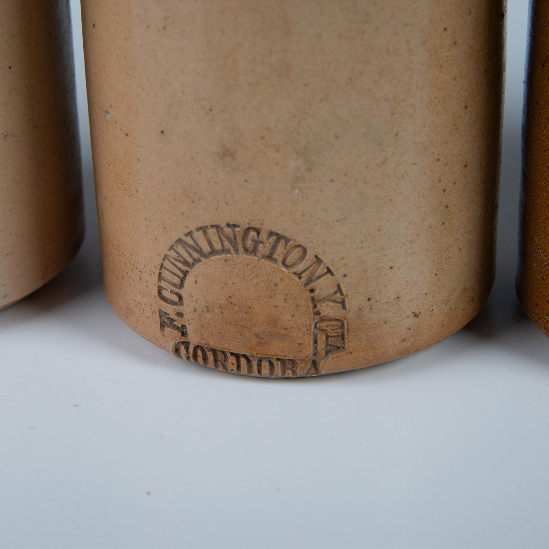 4pc Antique Ceramic Stoneware Ale/Ginger Bottles - Bild 2 aus 4