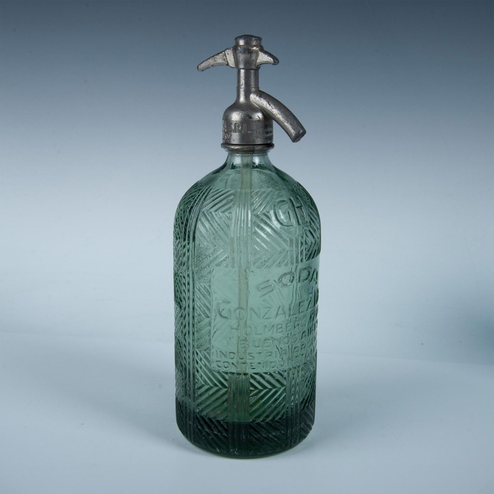 Antique Seltzer Bottle Gonzalez Hnos, Argentina - Image 3 of 7