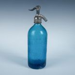 Antique Blue Glass Seltzer Bottle Argentina Soda 44