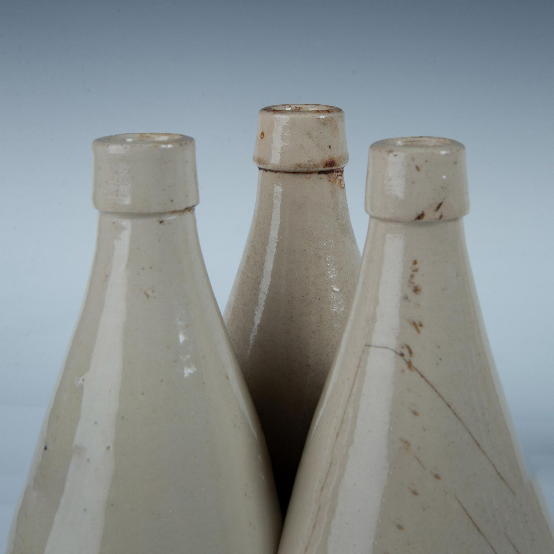 6pc Antique Ceramic Stoneware Ale/Ginger Beer Bottles - Image 6 of 6