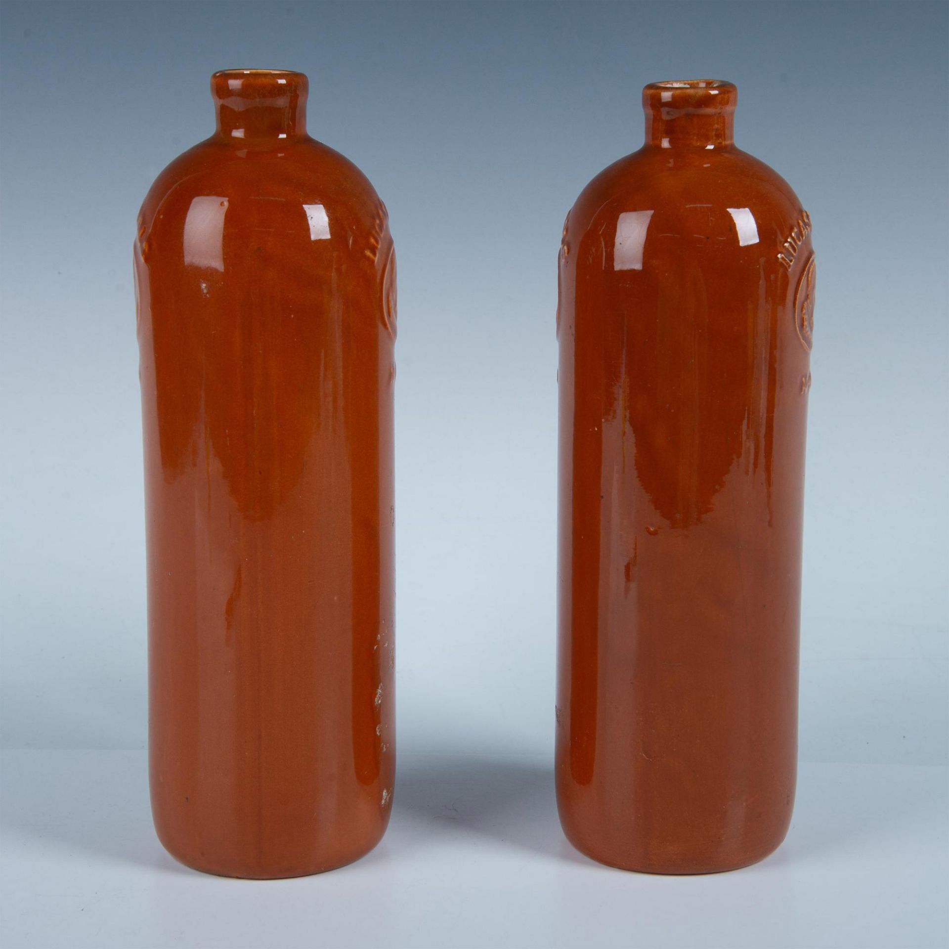 2pc Antique Ceramic Liquor Bottles, Lucas Bols - Bild 2 aus 6