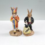 2pc Royal Doulton Bunnykins Figurines, Magician & Mr. Punch