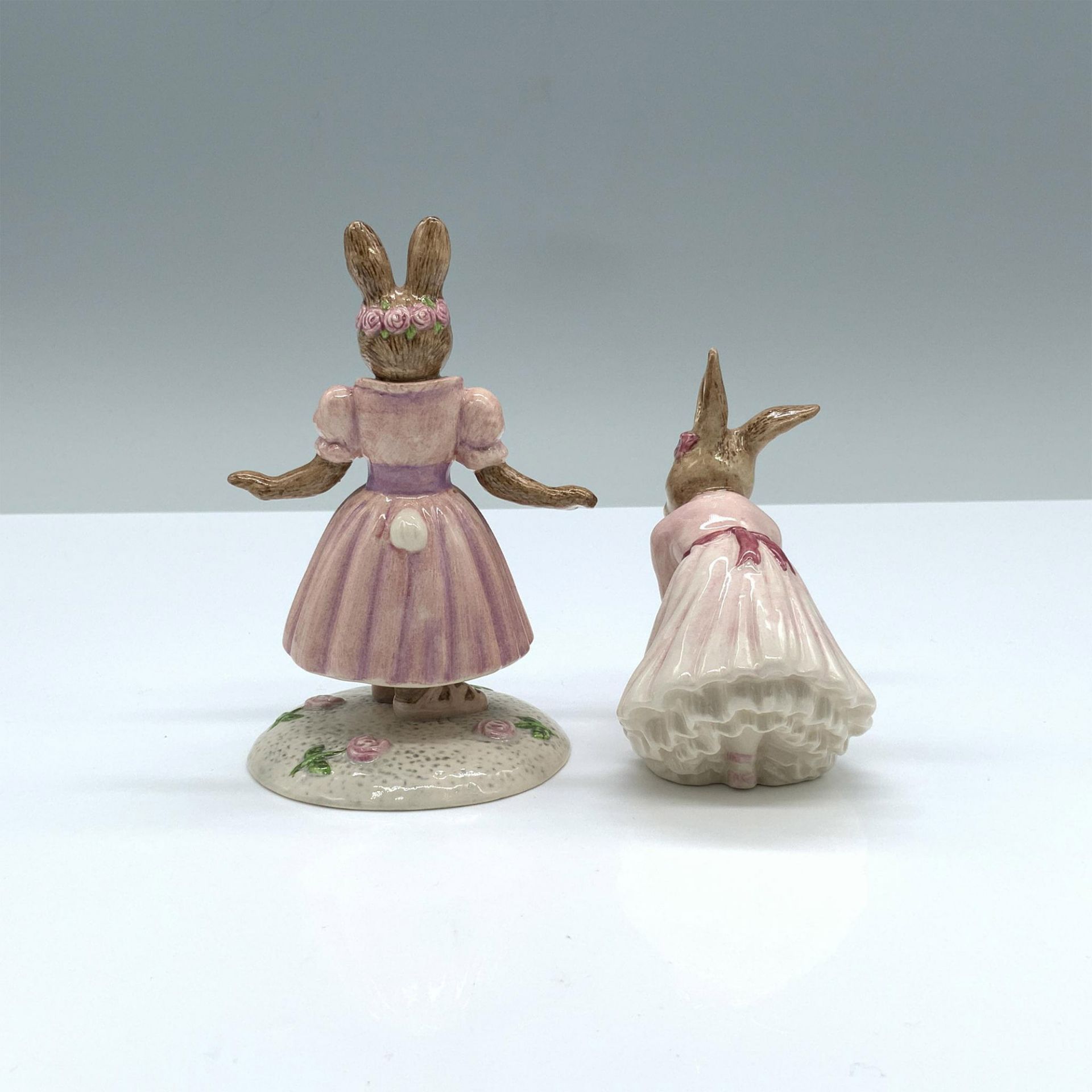 2pc Royal Doulton Bunnykins Figurines, Ballerinas DB426/176 - Image 2 of 3