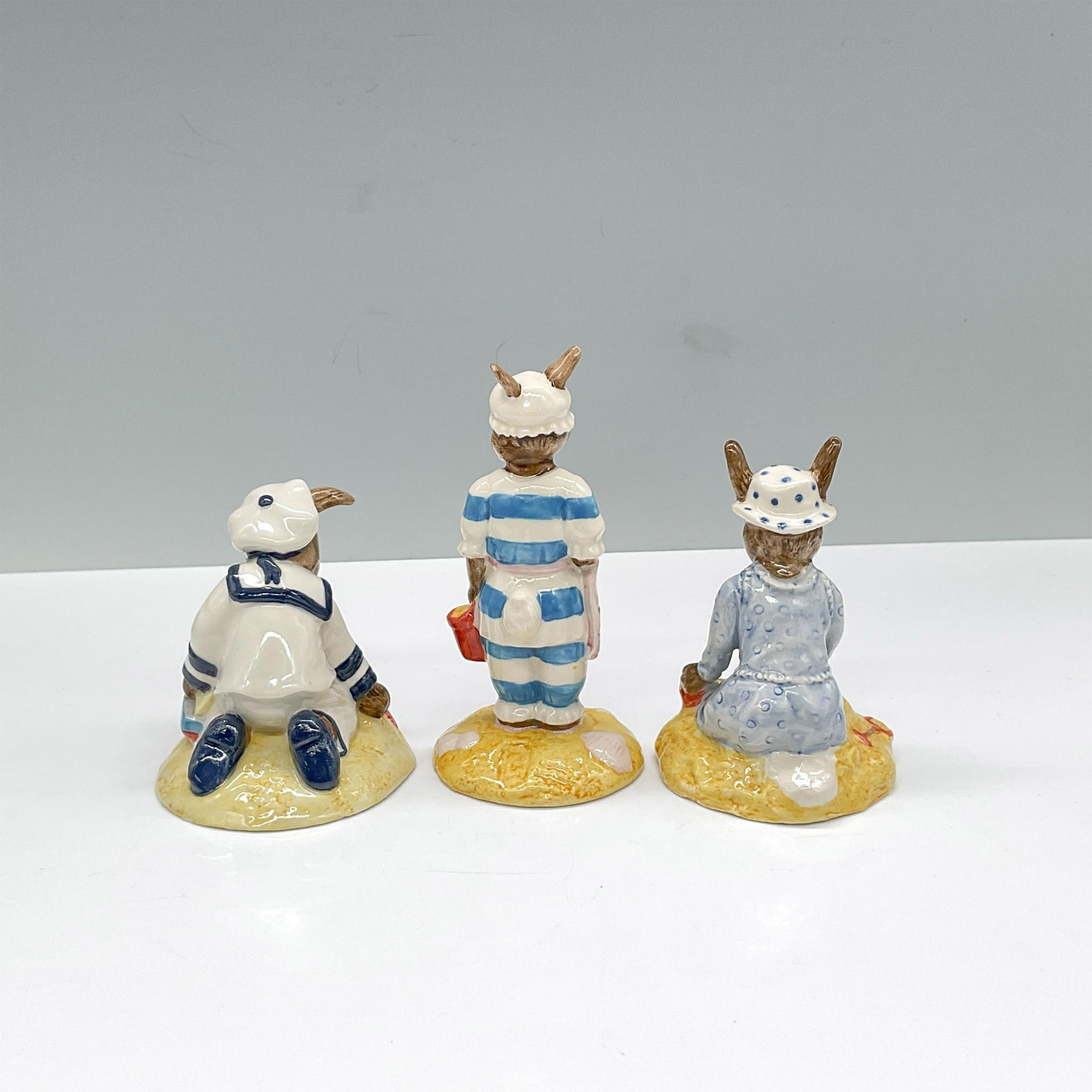 3pc Royal Doulton Bunnykins Figurines, Beach DB166/177/189 - Image 2 of 3