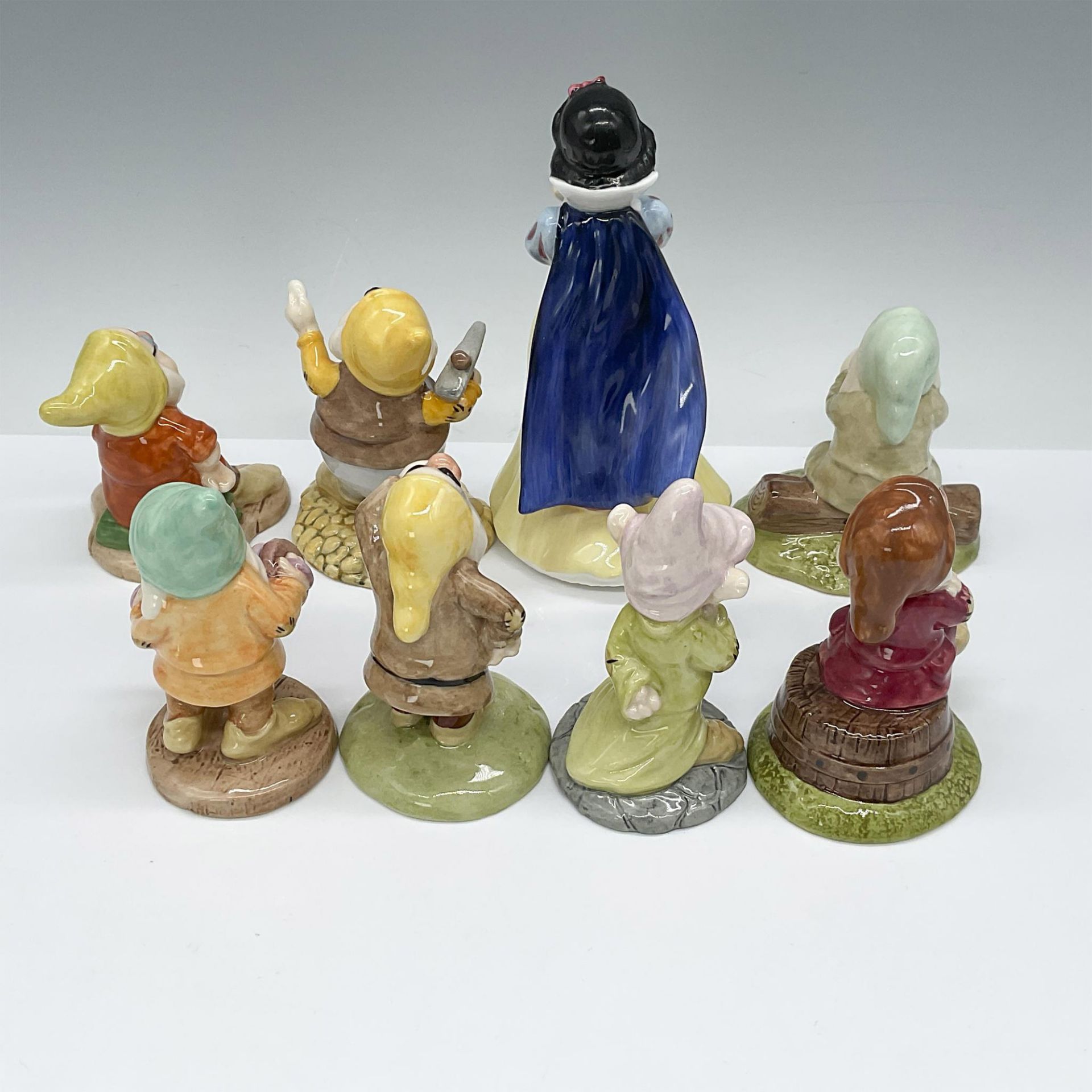 8pc Royal Doulton Disney Figurine, Snow White & 7 Dwarfs - Bild 2 aus 3