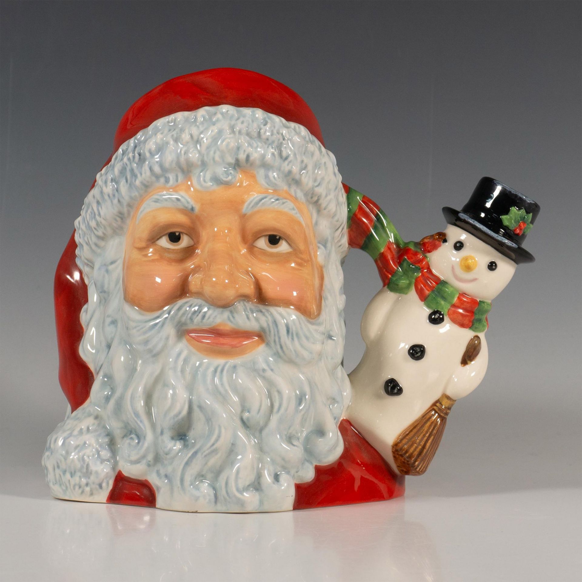 Santa with Snowman - D7238 - Royal Doulton Large Character Jug