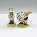 2pc Royal Doulton Bunnykins Figurines, Drummer & Trumpeter