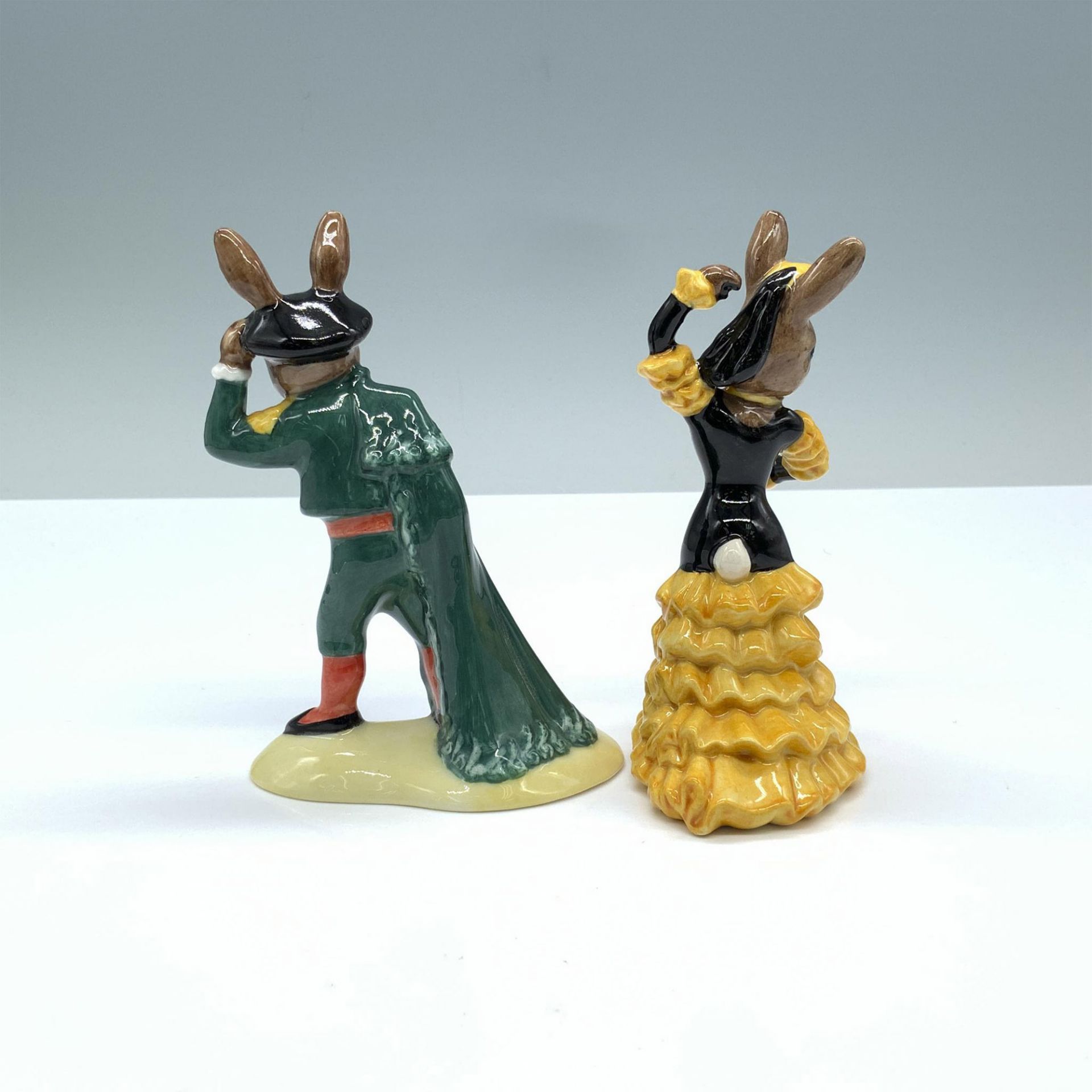 2pc Royal Doulton Bunnykins Figurines, Matador & Flamenco - Image 2 of 3