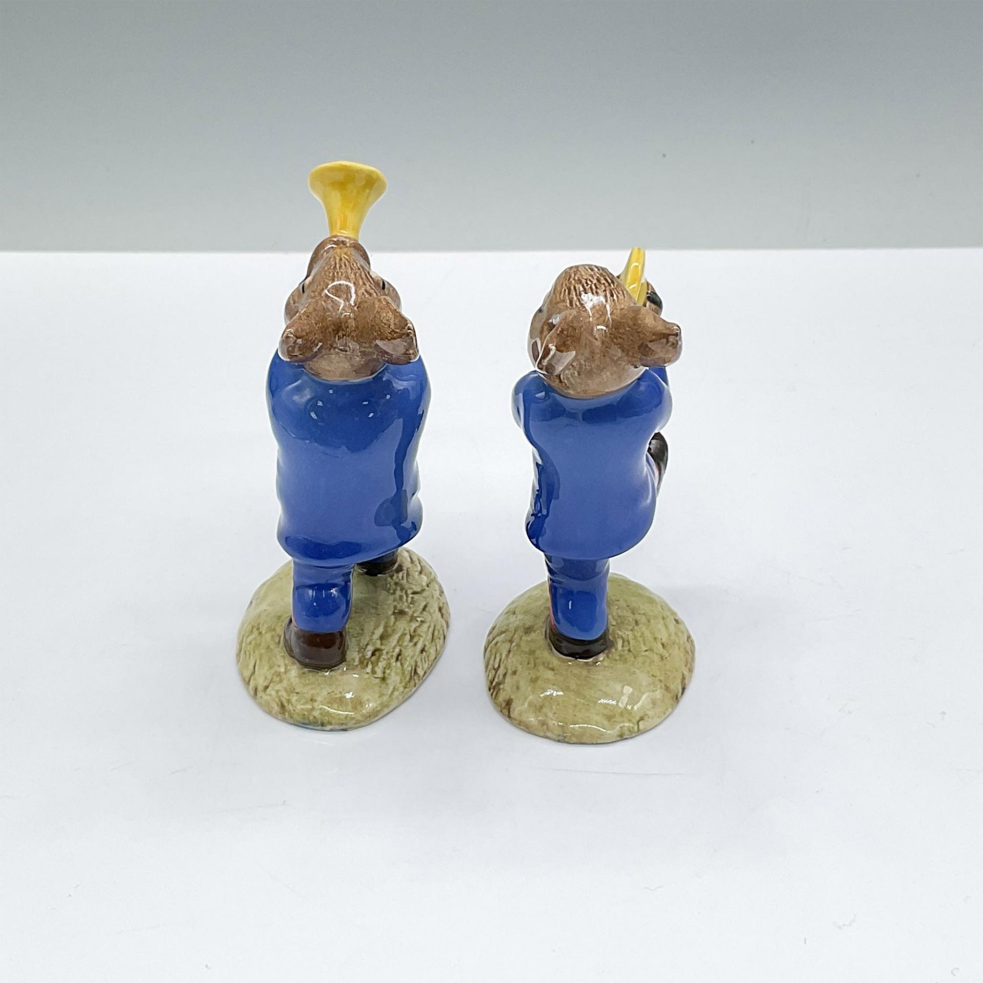 2pc Royal Doulton Bunnykins Figurines, Cymbal & Trumpeter - Image 2 of 3