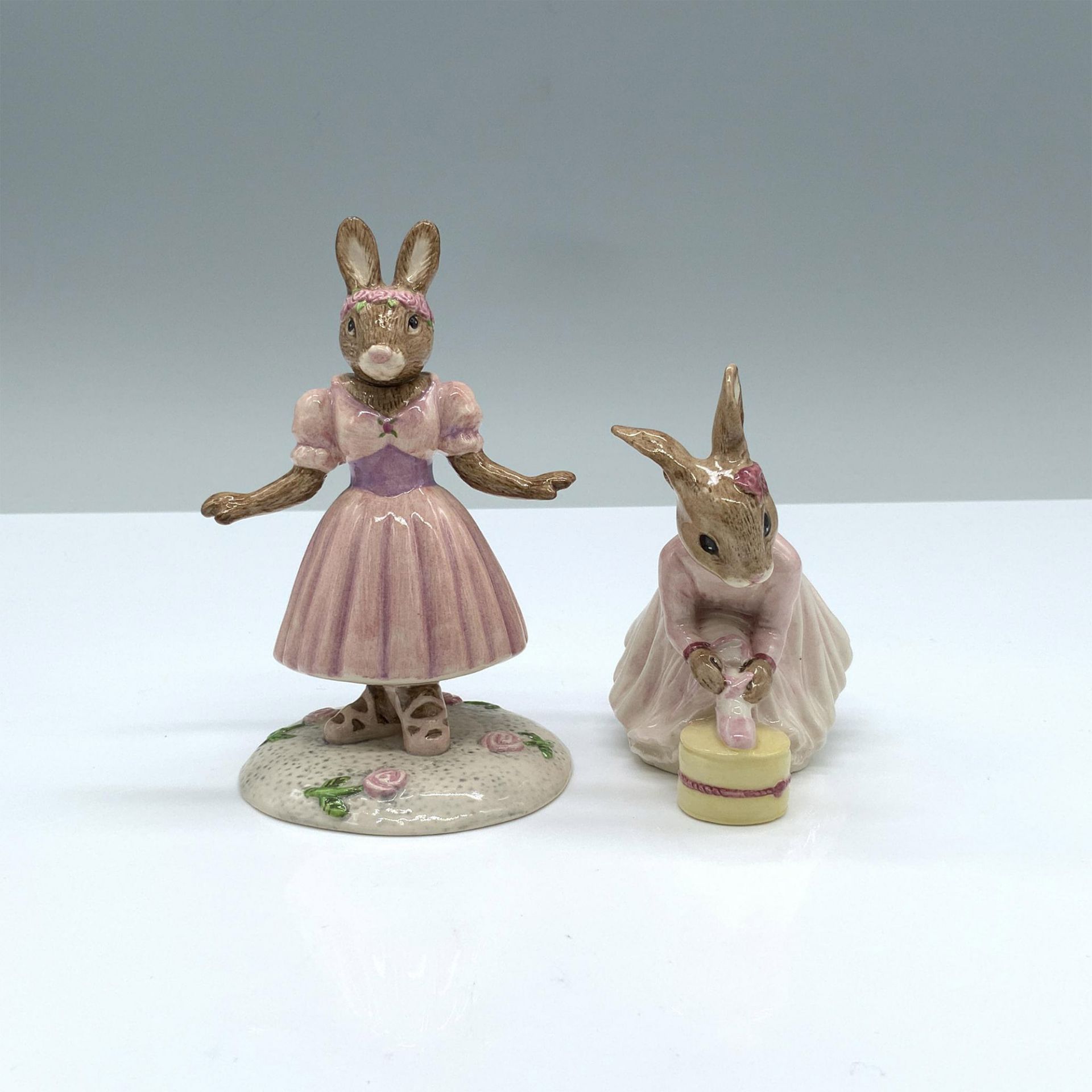 2pc Royal Doulton Bunnykins Figurines, Ballerinas DB426/176