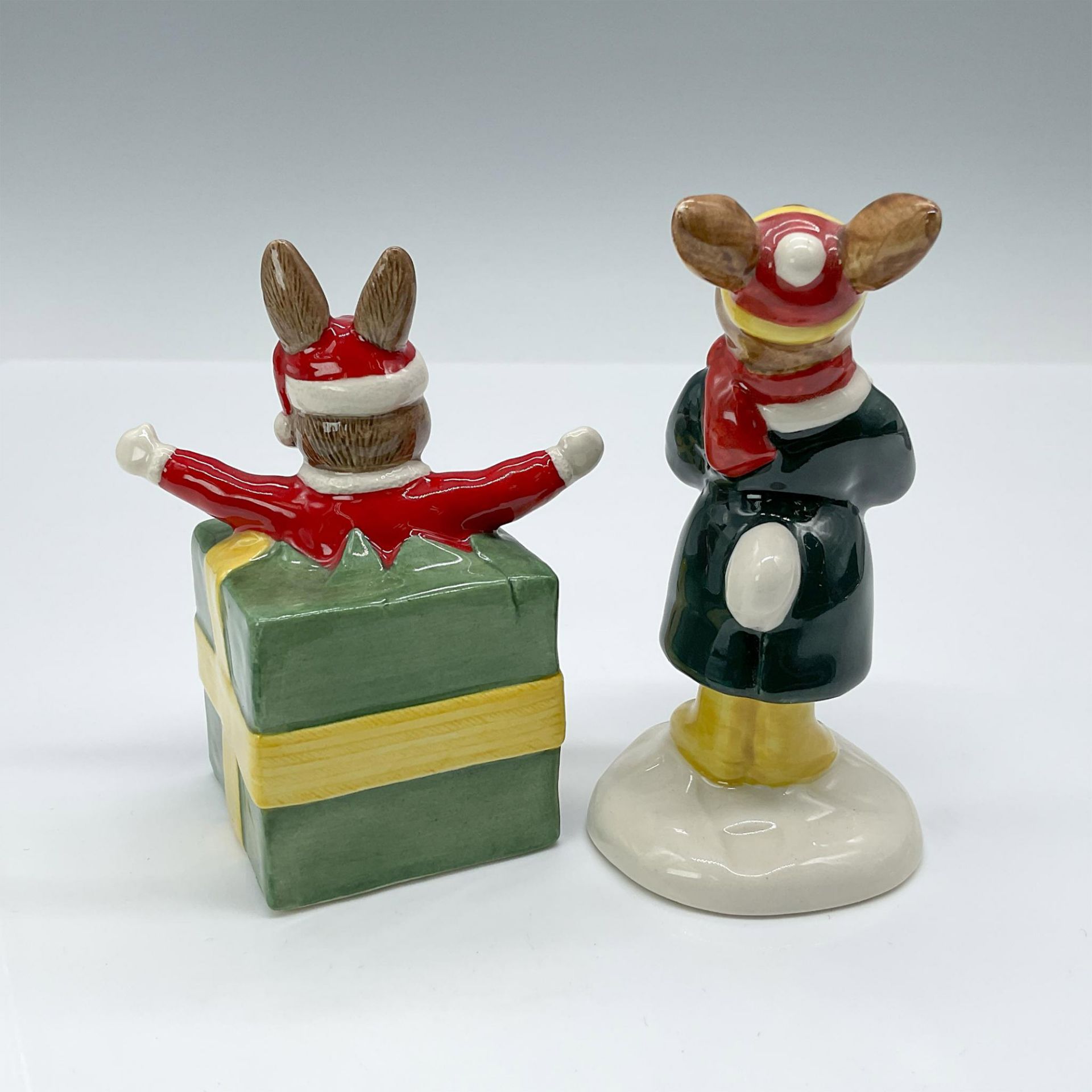 2pc Royal Doulton Bunnykins Christmas Figurines, DB192, 104 - Image 2 of 3