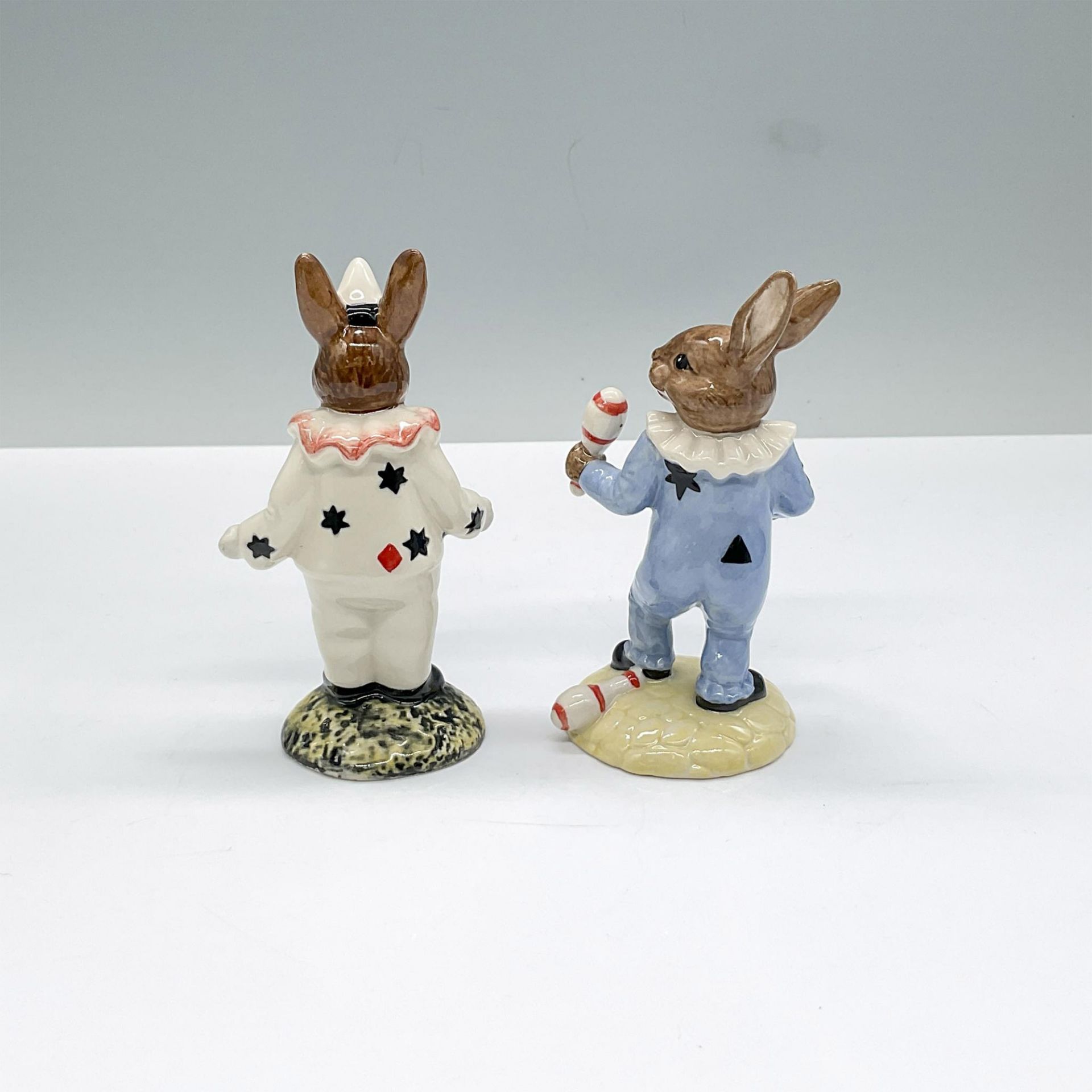 2pc Royal Doulton Bunnykins Figurines, Clown & Juggler - Bild 2 aus 3