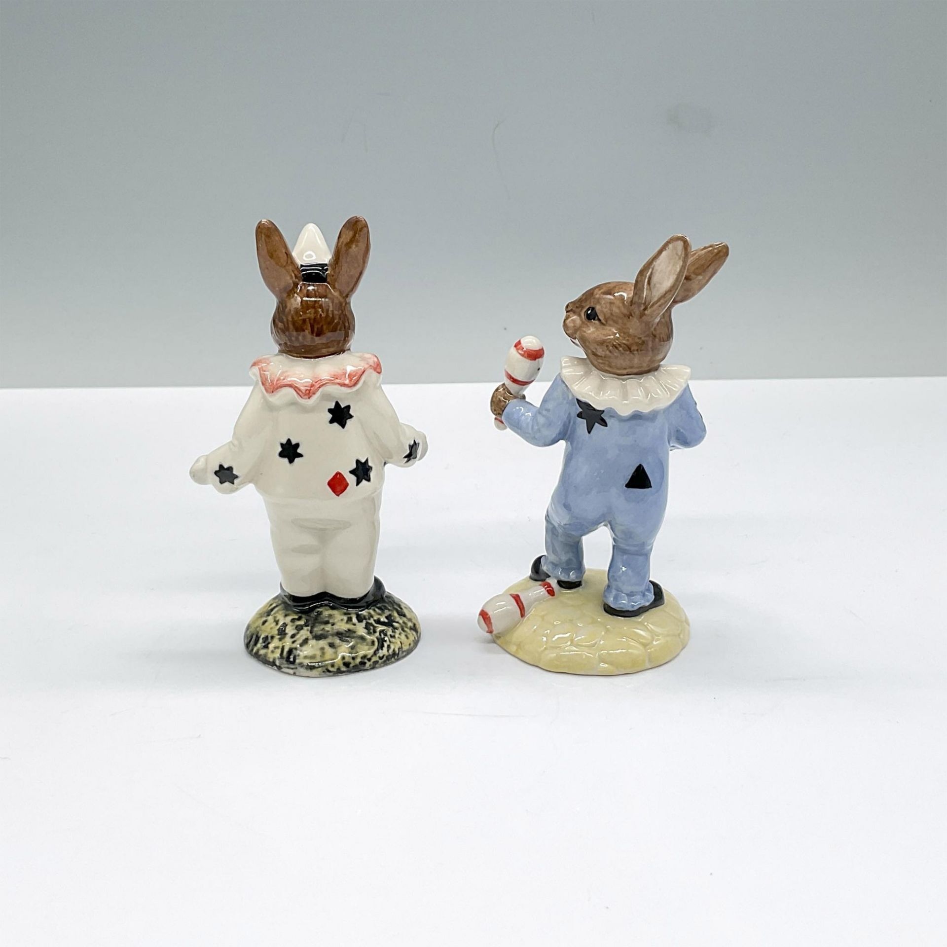 2pc Royal Doulton Bunnykins Figurines, Clown & Juggler - Image 2 of 3