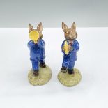 2pc Royal Doulton Bunnykins Figurines, Cymbal & Trumpeter