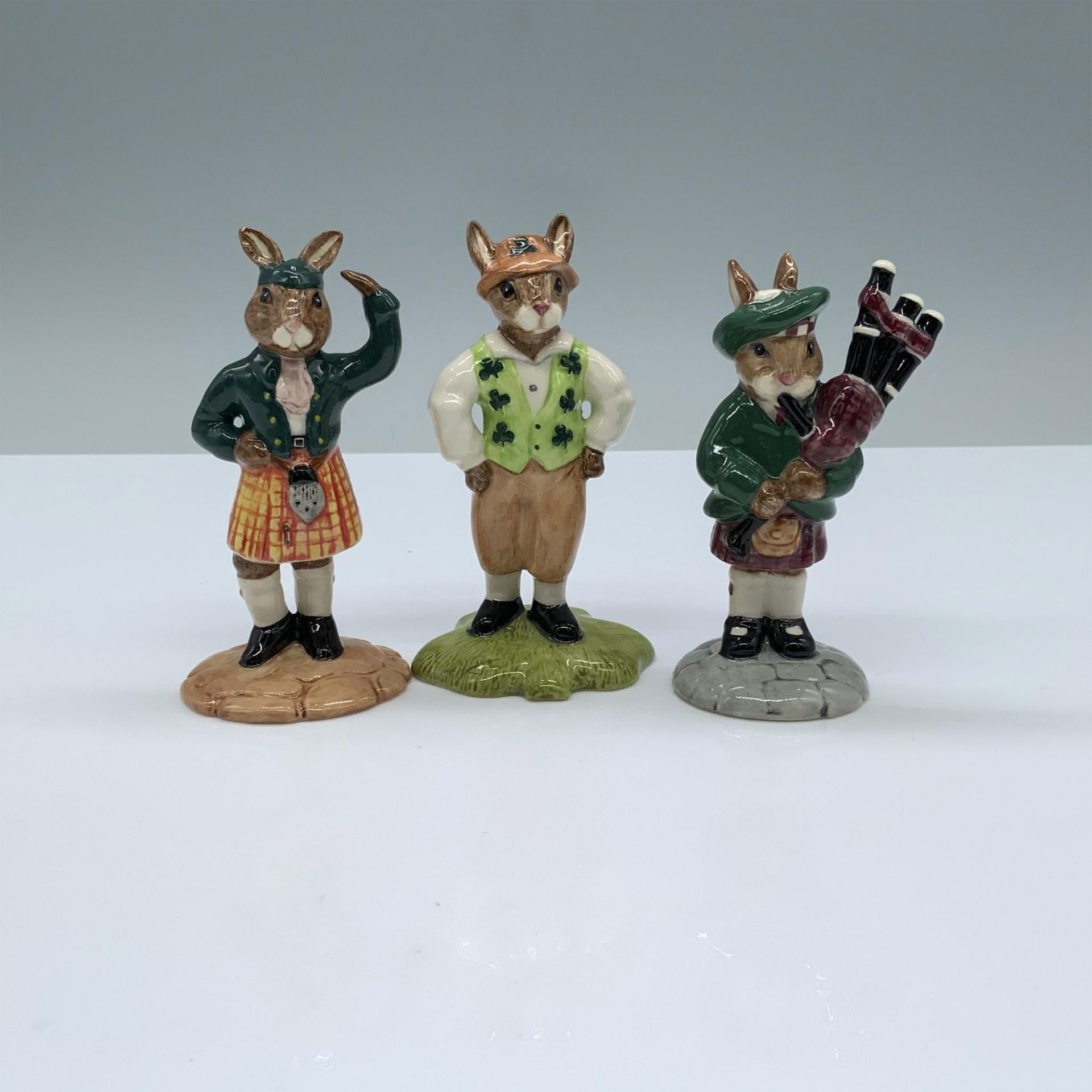 3pc Royal Doulton Bunnykins Figurines, Traditions