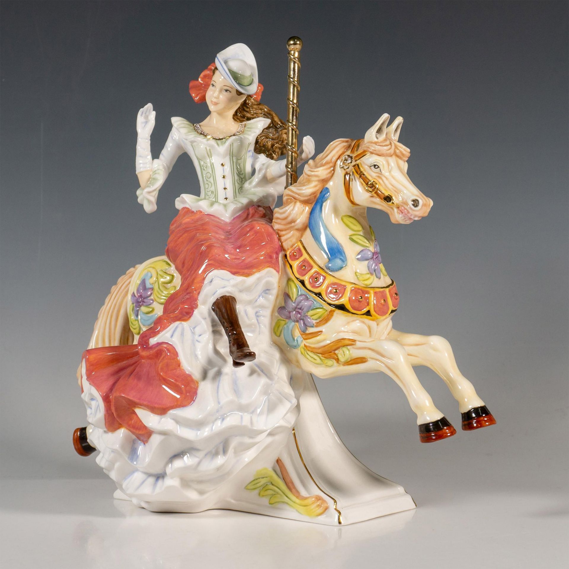 The English Ladies Porcelain Figurine, Carousel Collection - Image 2 of 4
