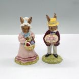 2pc Royal Doulton Bunnykins Figurines, Easter Parade DB51/52