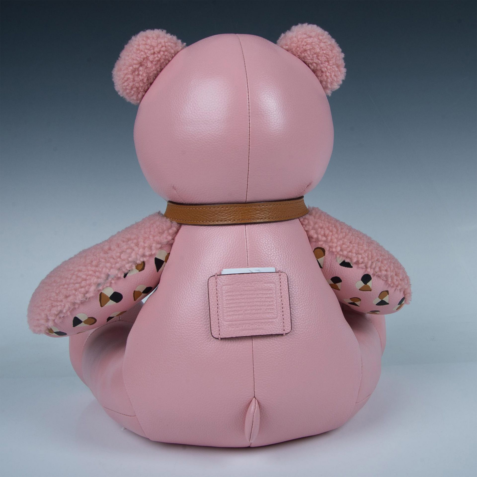 Coach Limited Edition Leather Plush Teddy Bear - Image 6 of 9