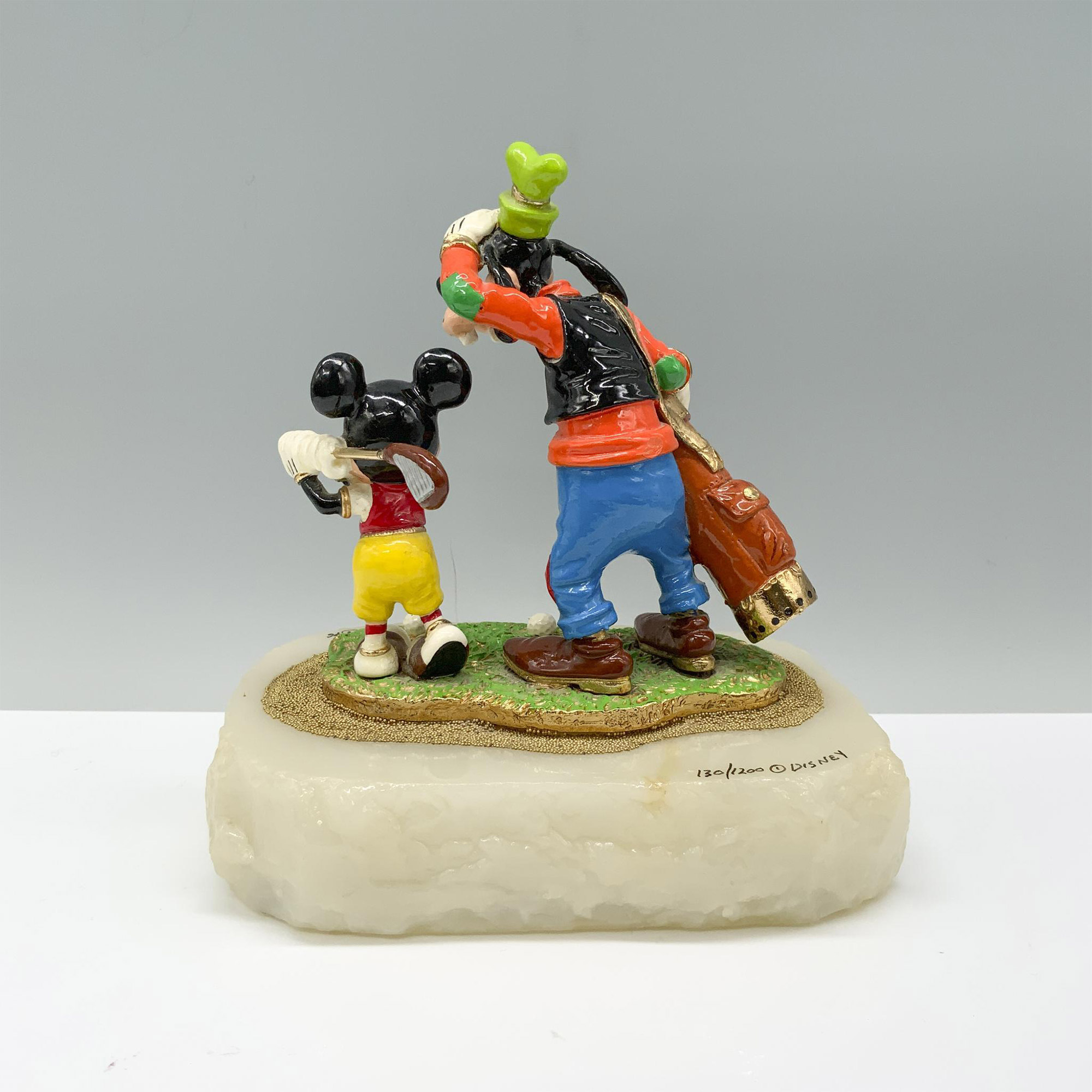Ron Lee (American 1947-1959), Disney Mickey and Goofy Golfing Sculpture - Image 2 of 3