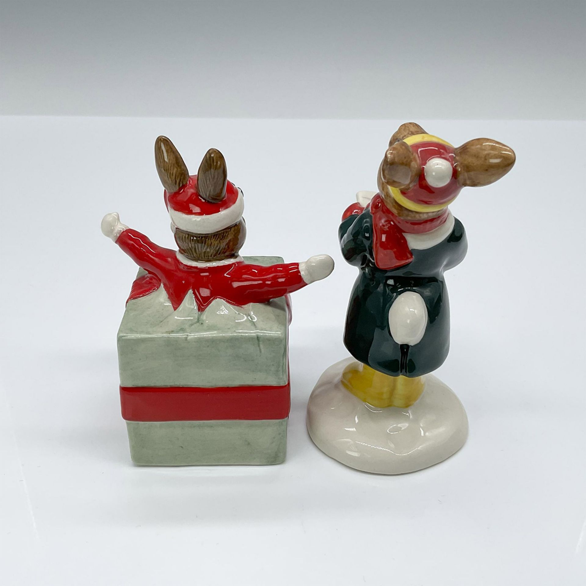 2pc Royal Doulton Bunnykins Christmas Figurines, DB146, 104 - Bild 2 aus 3
