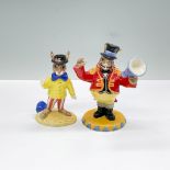 2pc Royal Doulton Bunnykins Figurines, Ringmaster & Joker