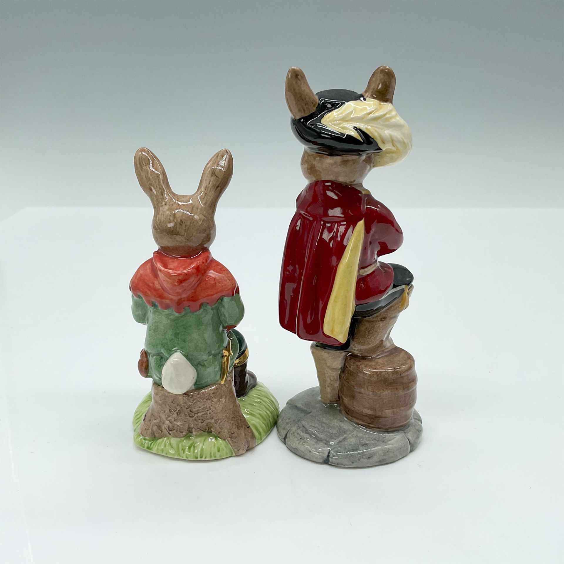 2pc Royal Doulton Bunnykins Figurines, Cavalier & Will Scarlet DB179, DB264/GE - Bild 2 aus 3