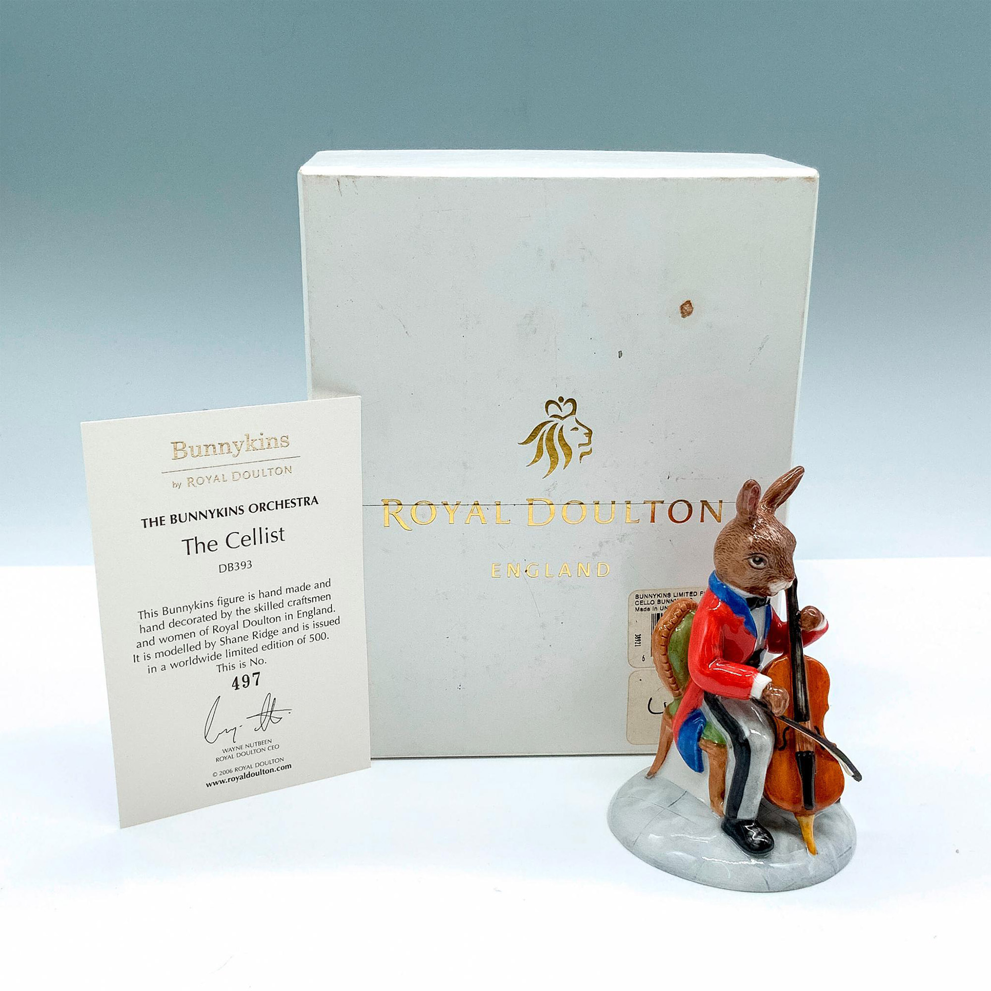 Royal Doulton Bunnykins LE Figurine, The Cellist DB393 - Image 4 of 4