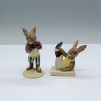 2pc Royal Doulton Bunnykins Figurines, Sports DB30/40