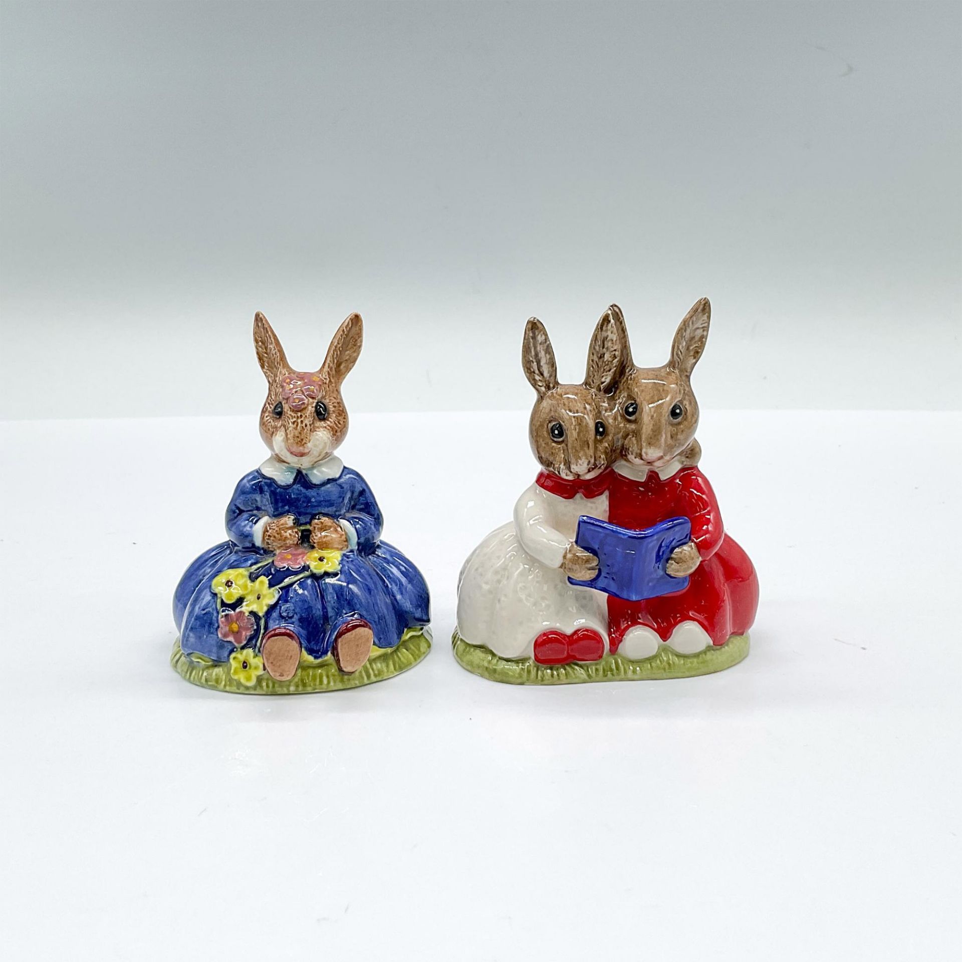 2pc Royal Doulton Bunnykins Figurines, Partners & Daisie