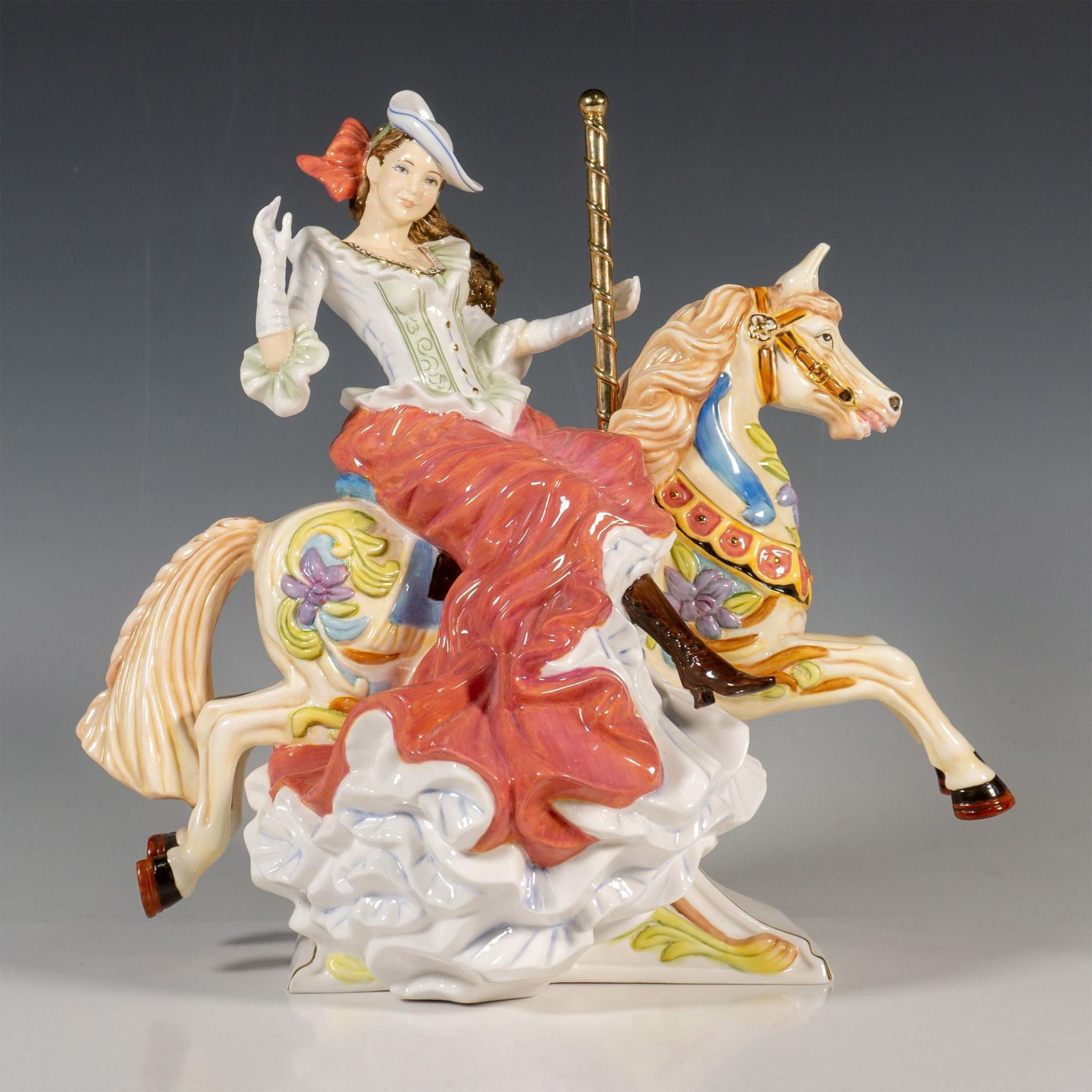 The English Ladies Porcelain Figurine, Carousel Collection