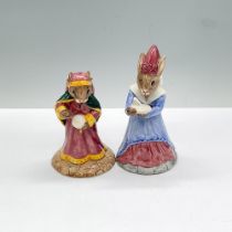 2pc Royal Doulton Bunnykins Figurines, Fortune & Sundial