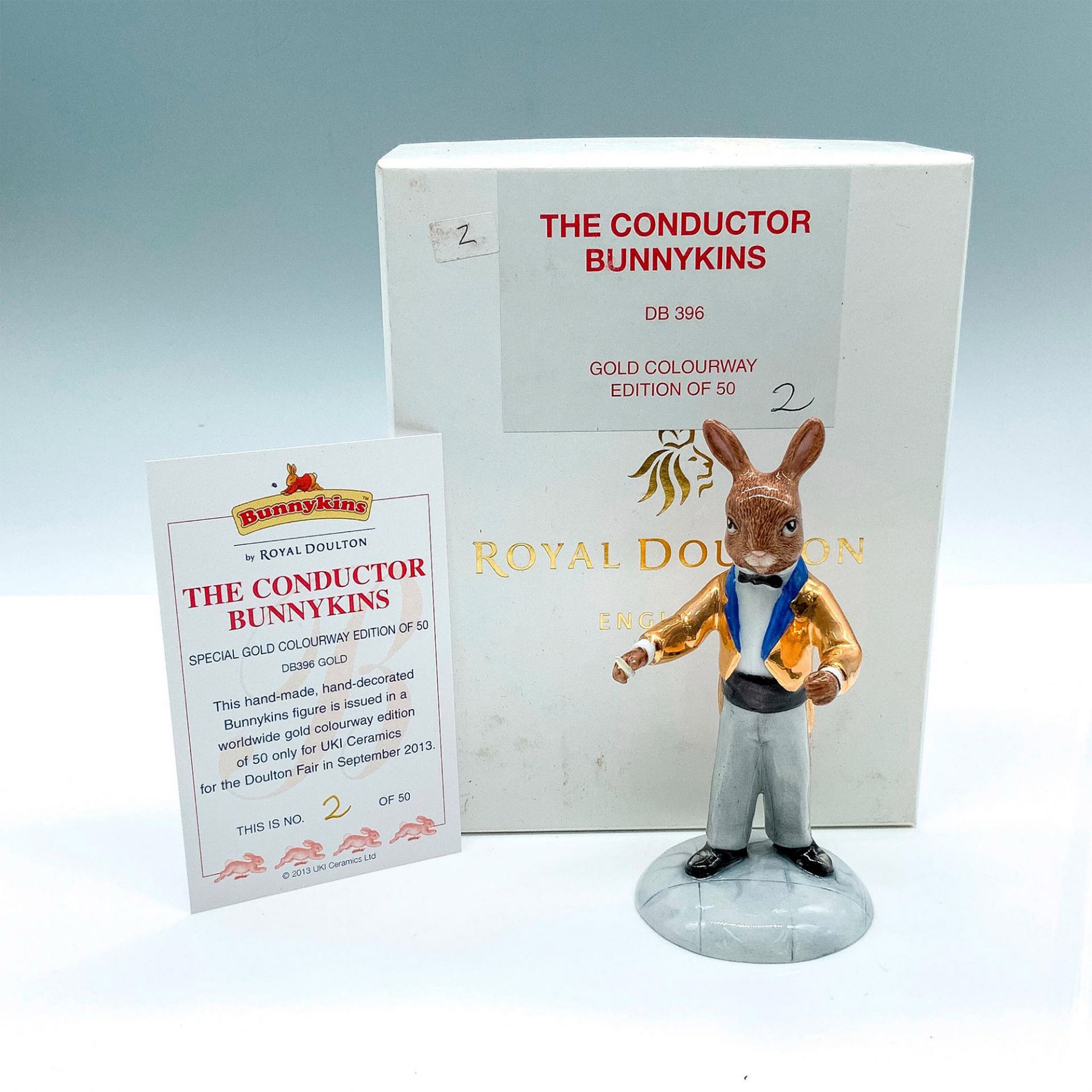Royal Doulton Bunnykins, Special Gold Issue Conductor DB396 - Bild 5 aus 5