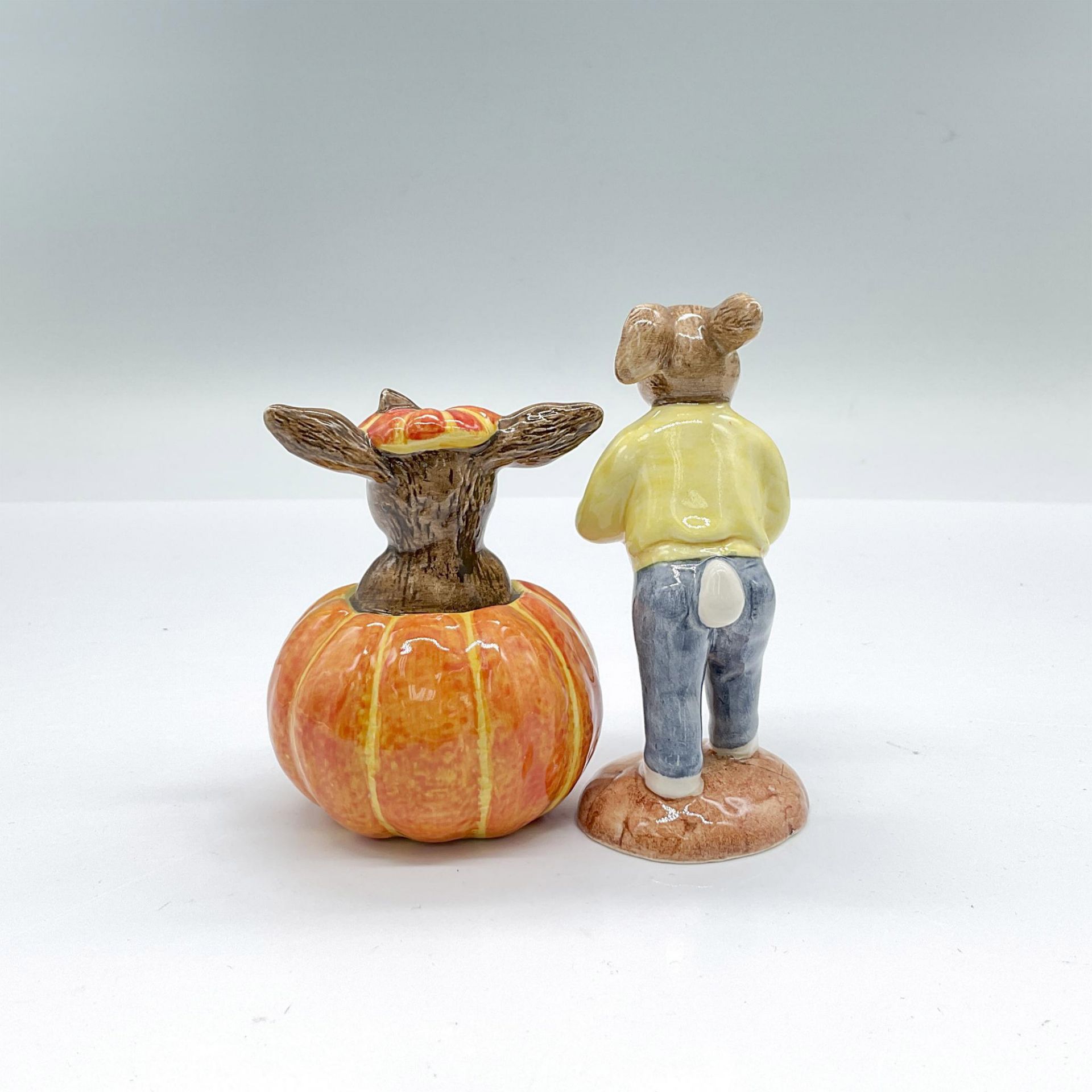 2pc Royal Doulton Bunnykins Figurines, Sweet & Halloween - Bild 2 aus 3