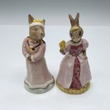 2pc Royal Doulton Bunnykins Figurines, Queen Sophie and Cinderella