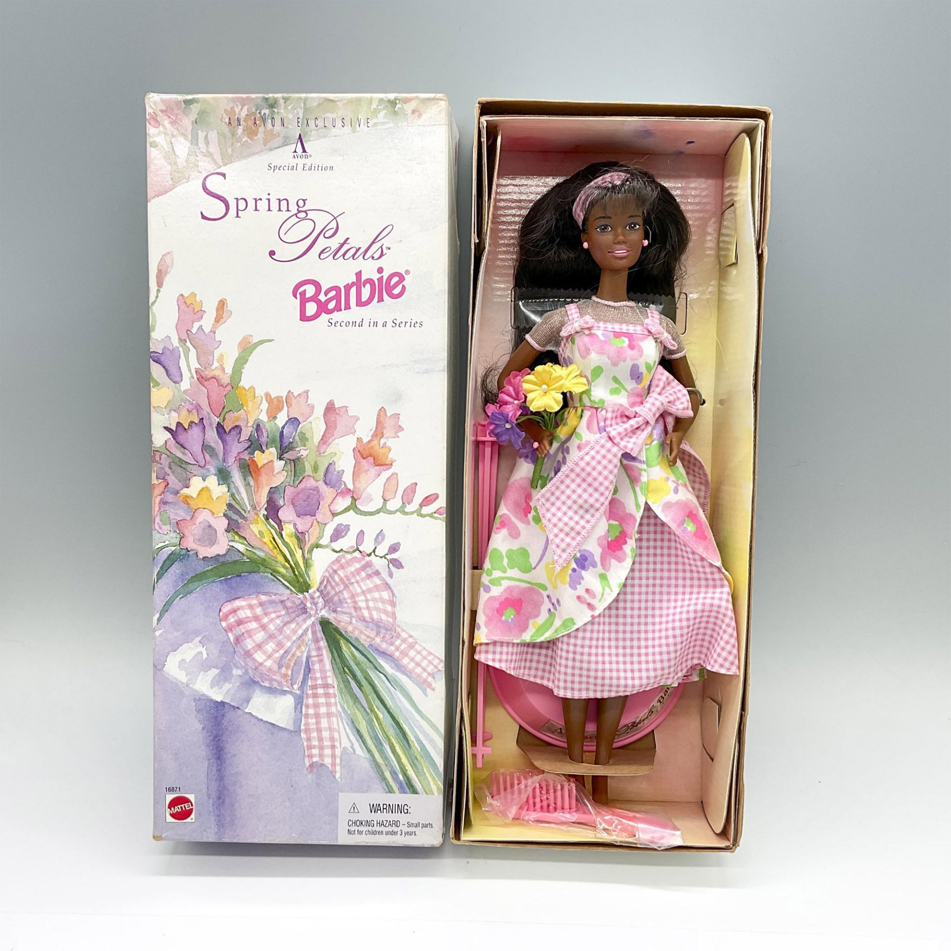 Mattel African American Barbie Doll, Spring Petals