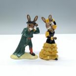 2pc Royal Doulton Bunnykins Figurines, Matador & Flamenco