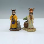 2pc Royal Doulton Bunnykins Figurines, Asian DB280/252