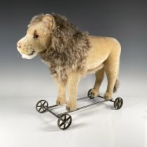 Steiff Stuffed Lion Pull Toy