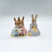 2pc Royal Doulton Bunnykins Figurines, Storytime & Susan