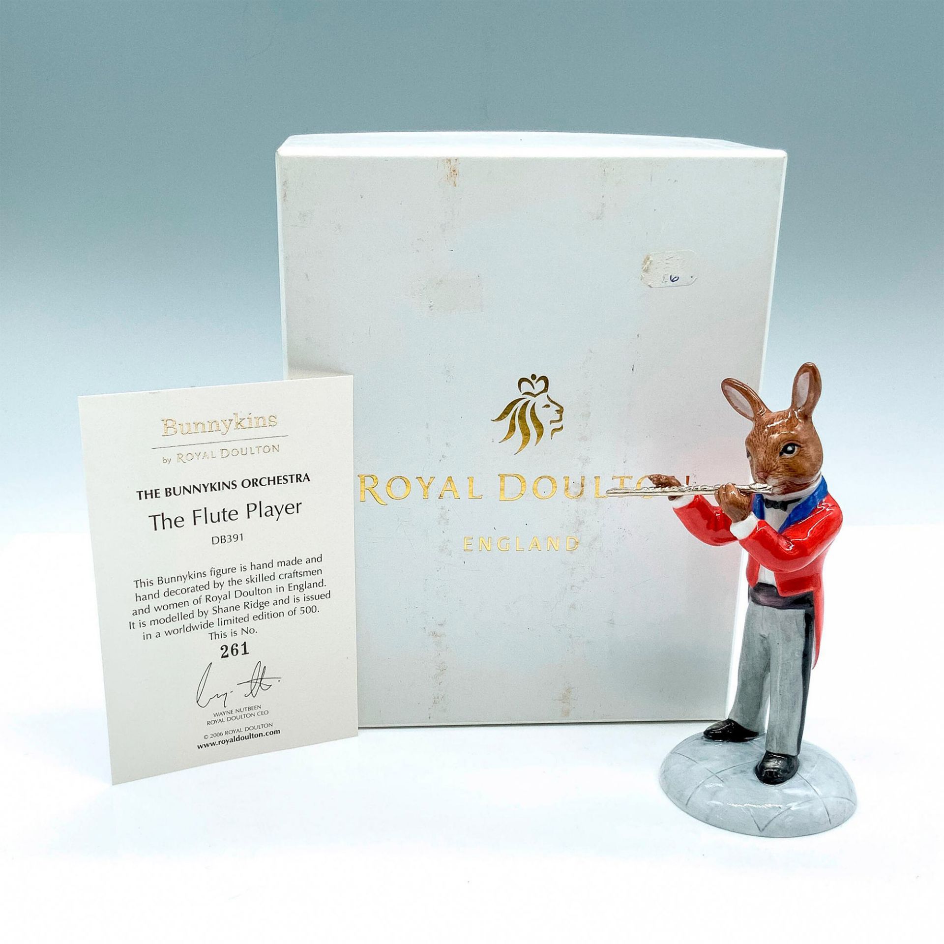 Royal Doulton Bunnykins LE Figurine, The Flute Player DB391 - Image 4 of 4