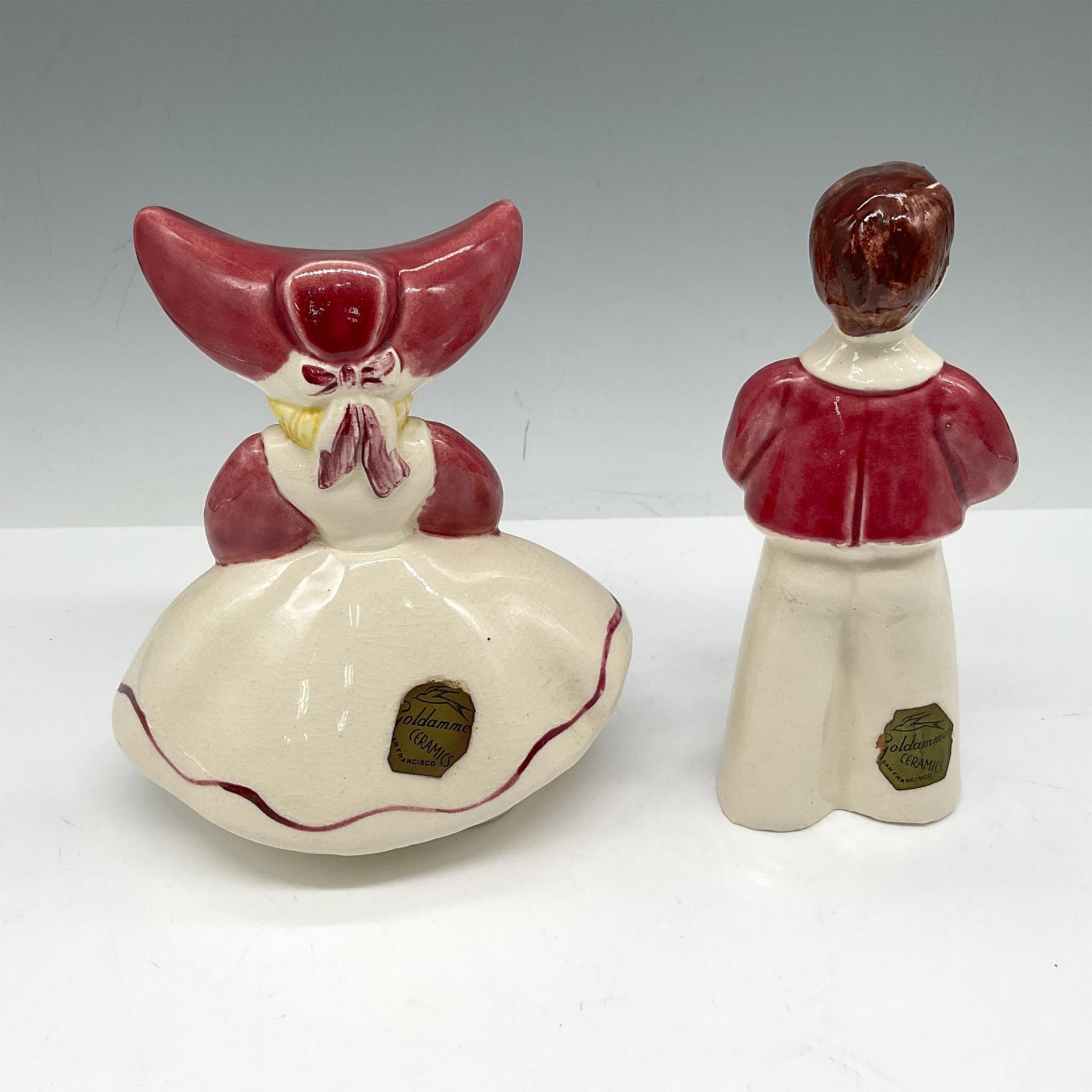 2pc Vintage Goldammer Ceramic Vases - Bild 2 aus 4