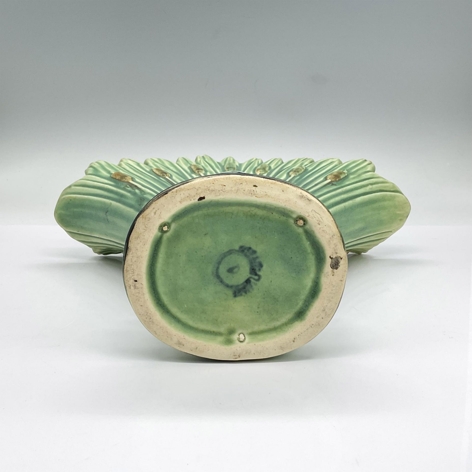 Weller Ware Pottery Vase, Ardsley Cattails & Lilies - Bild 3 aus 3